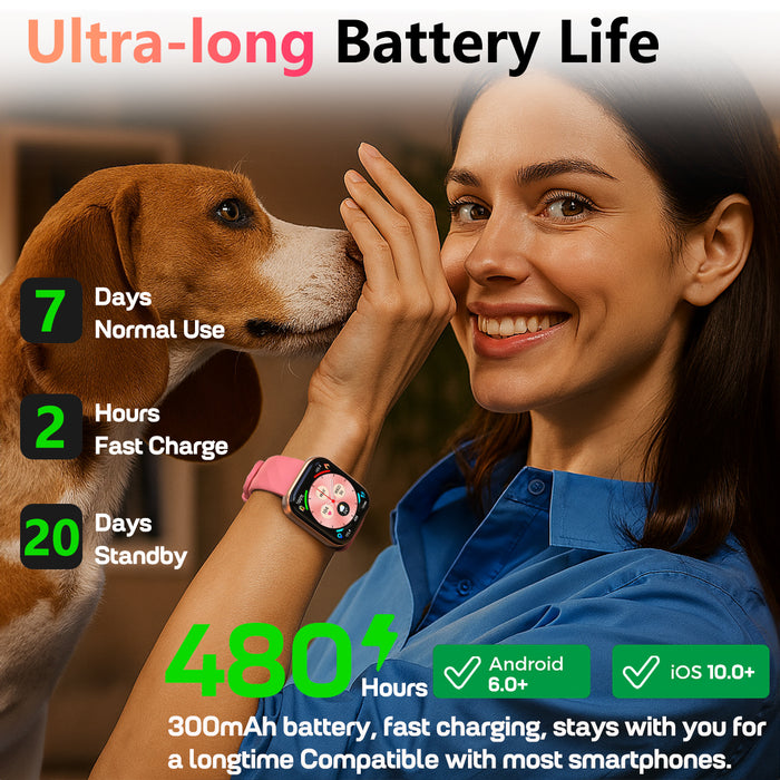 MorePro Health Fitness Tracker with 24/7 Heart Rate/Blood Pressure Monitor, Blood Oxy-gen/Sleep Tracking, 120+ Sports Activity Tracker, Smart Watch (Make/Answer Call) with Step Counter for Women Men