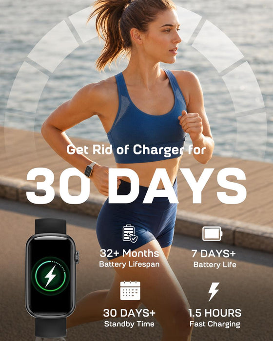 MorePro Health Fitness Tracker, 24/7 Heart Rate Monitor with Blood Pressure, Blood Oxygen, Sleep Tracking, IP68 Waterproof Activity Trackers with Step Counter, Compatible with iOS Android