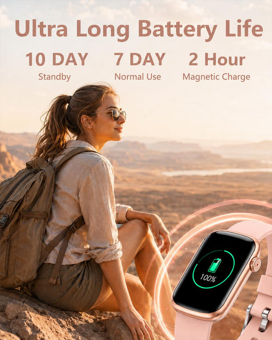 MorePro Health Fitness Tracker, 24/7 Heart Rate Monitor with Blood Pressure, Blood Oxygen, Sleep Tracking, IP68 Waterproof Activity Trackers with Step Counter, Compatible with iOS Android