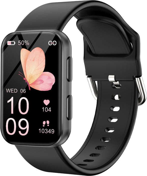 MorePro Health Fitness Tracker for Women Men, 24/7 Heart Rate Blood Pressure & Oxygen Monitoring, Sleep Tracker, 100+ Sport Modes Smart Watch, 2 Bands, Compatible Android iOS