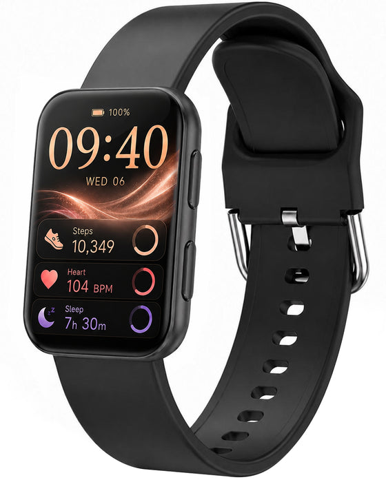 MorePro Fitness Tracker for Women Men, Heart Rate/Blood Pressure Monitor Blood Oxygen Sleep Monitor, 112 Sports Modes, Call & Message Alerts, IP68 Waterproof, Step Calorie Tracker, 2 Bands