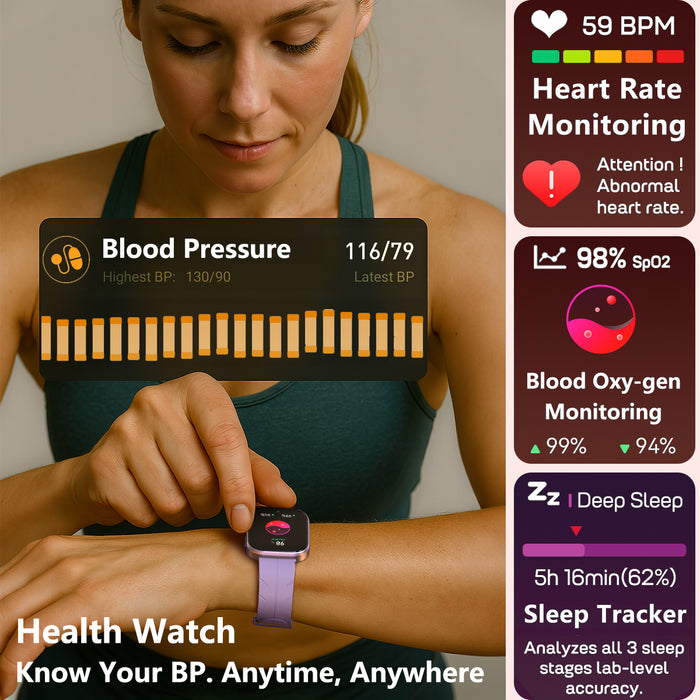 MorePro Smart Watches for Women iPhone Android(Answer/Make Call), 2025 Health Smartwatch with Heart Rate/Blood Pressure/Blood Oxy-gen/Sleep Monitor, 1.85" HD Fitness Trackers with 120+ Sport Modes